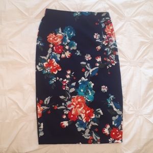 Floral Pencil skirt